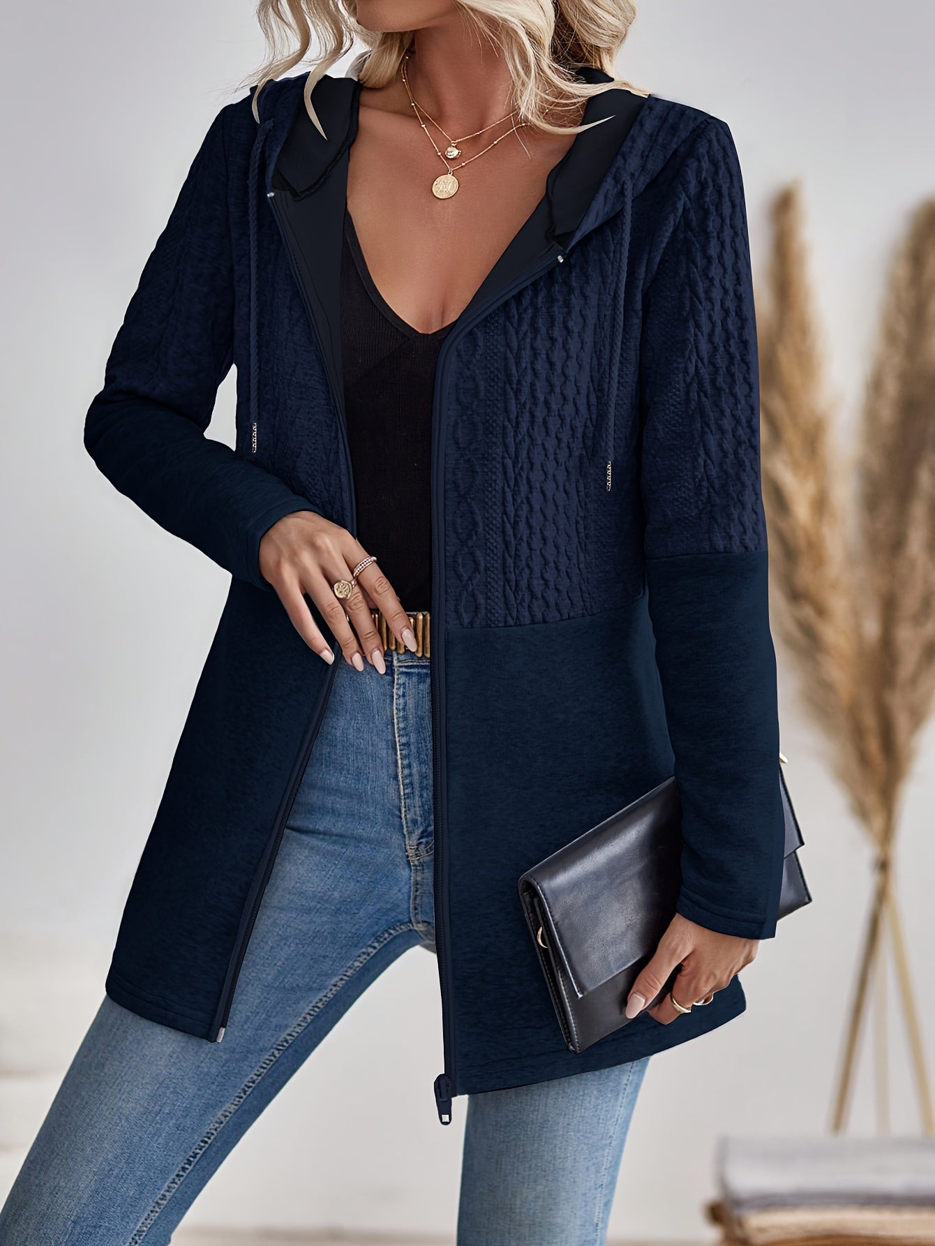 Valenzora | Damen-Kapuzenpullover mit Reißverschluss