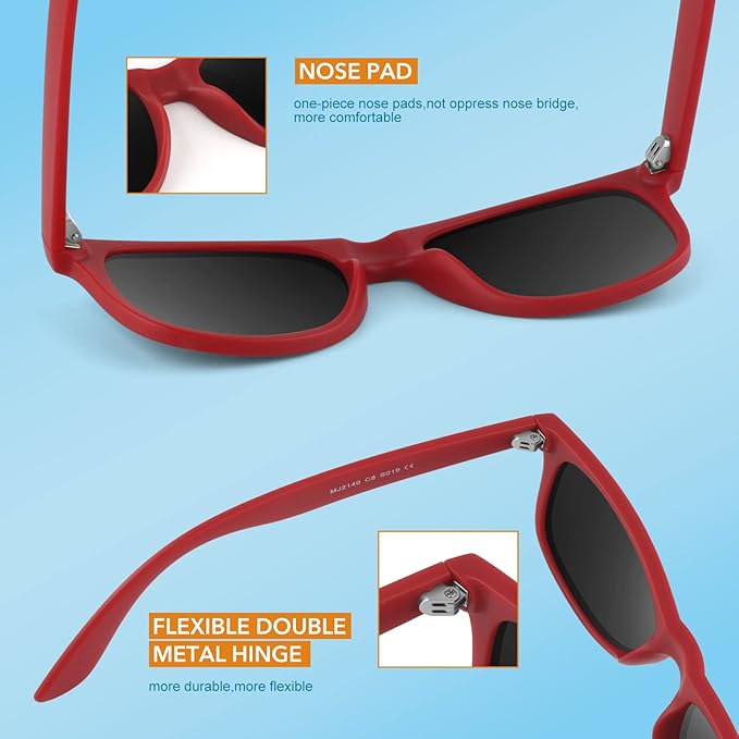 Valenzora | Polarisierte Sonnenbrille im 80er-Jahre-Retro-Stil