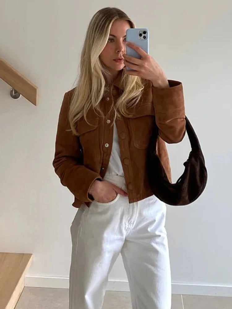 Valenzora | Elegant suede jacket