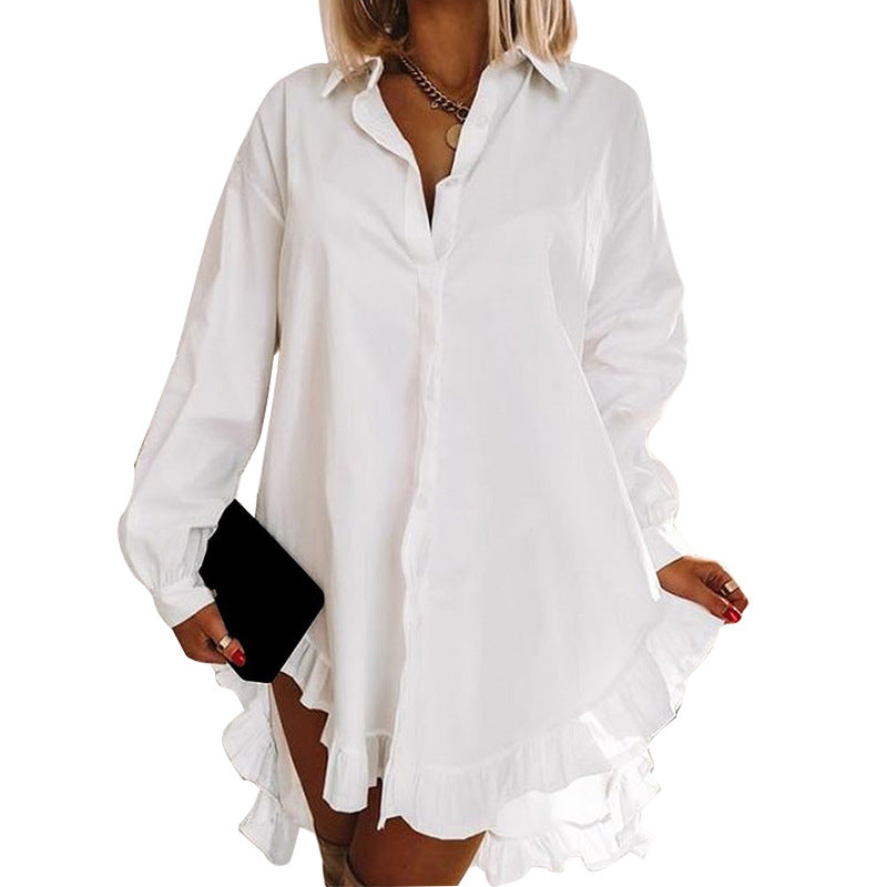 Valenzora Damen-Shirt mit unregelmäßiger Spitze
