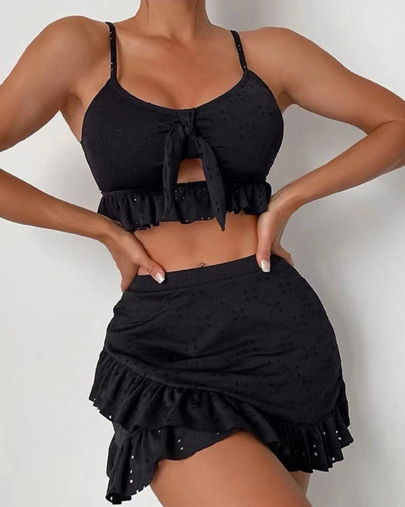 Valenzora Bikini Set with Skirt
