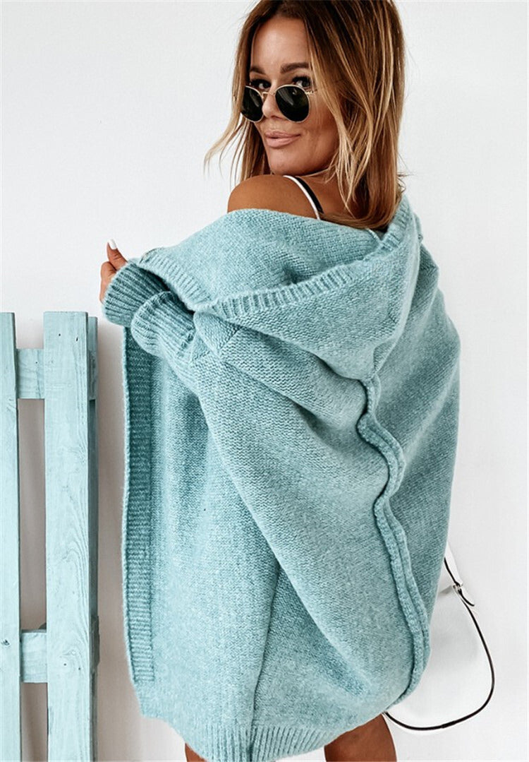 Valenzora | knitted cardigan - oversized women's sweater