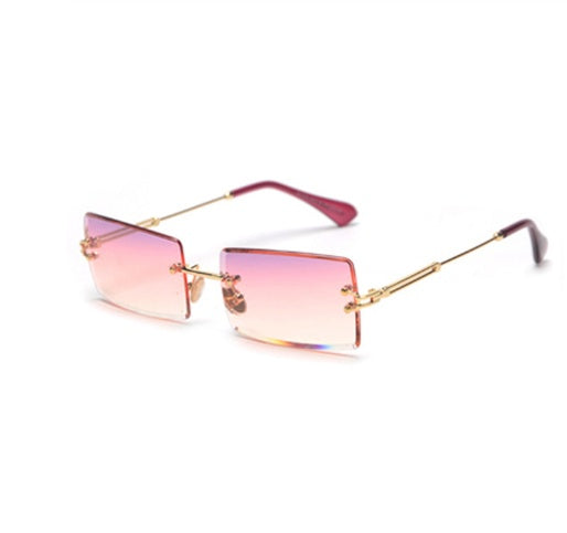 Valenzora | Trendige rechteckige Sonnenbrille im Retro-Stil