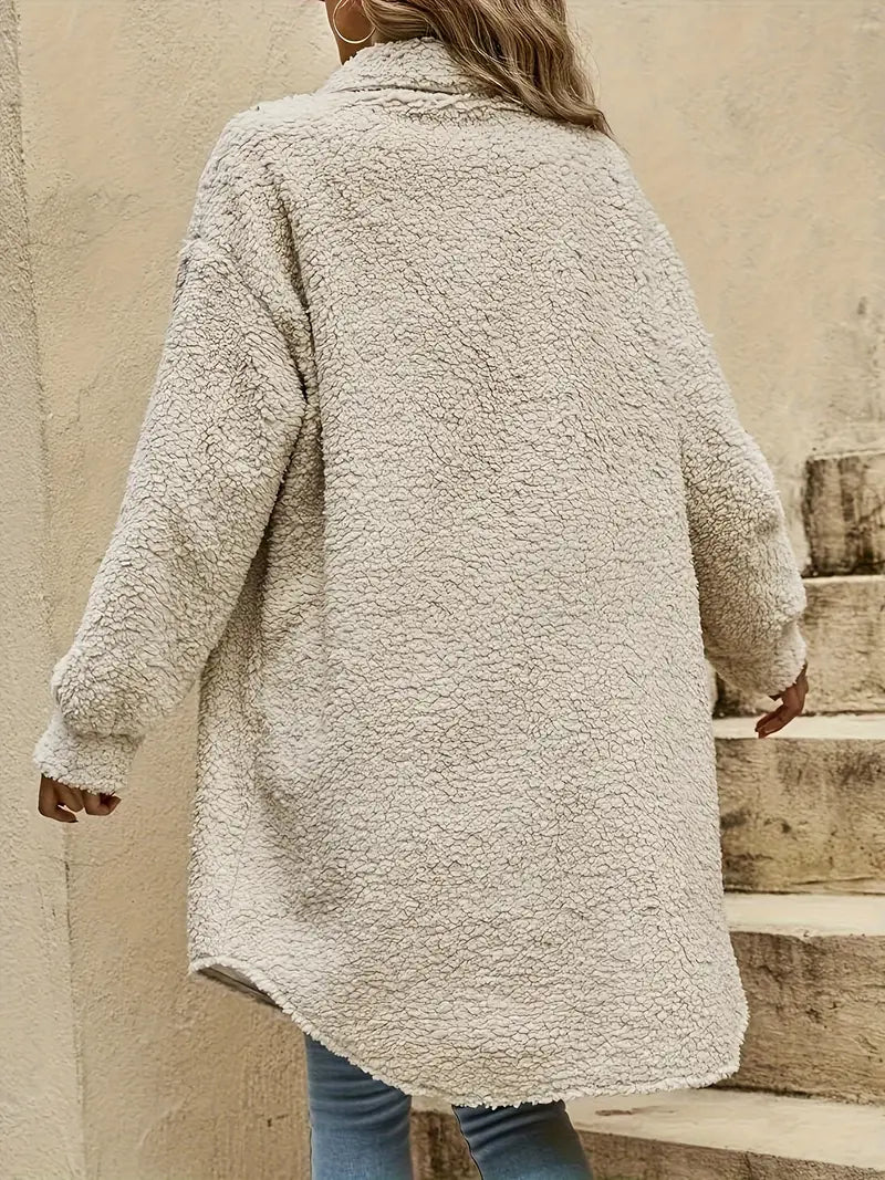 Valenzora | Casual Long Plush Cardigan