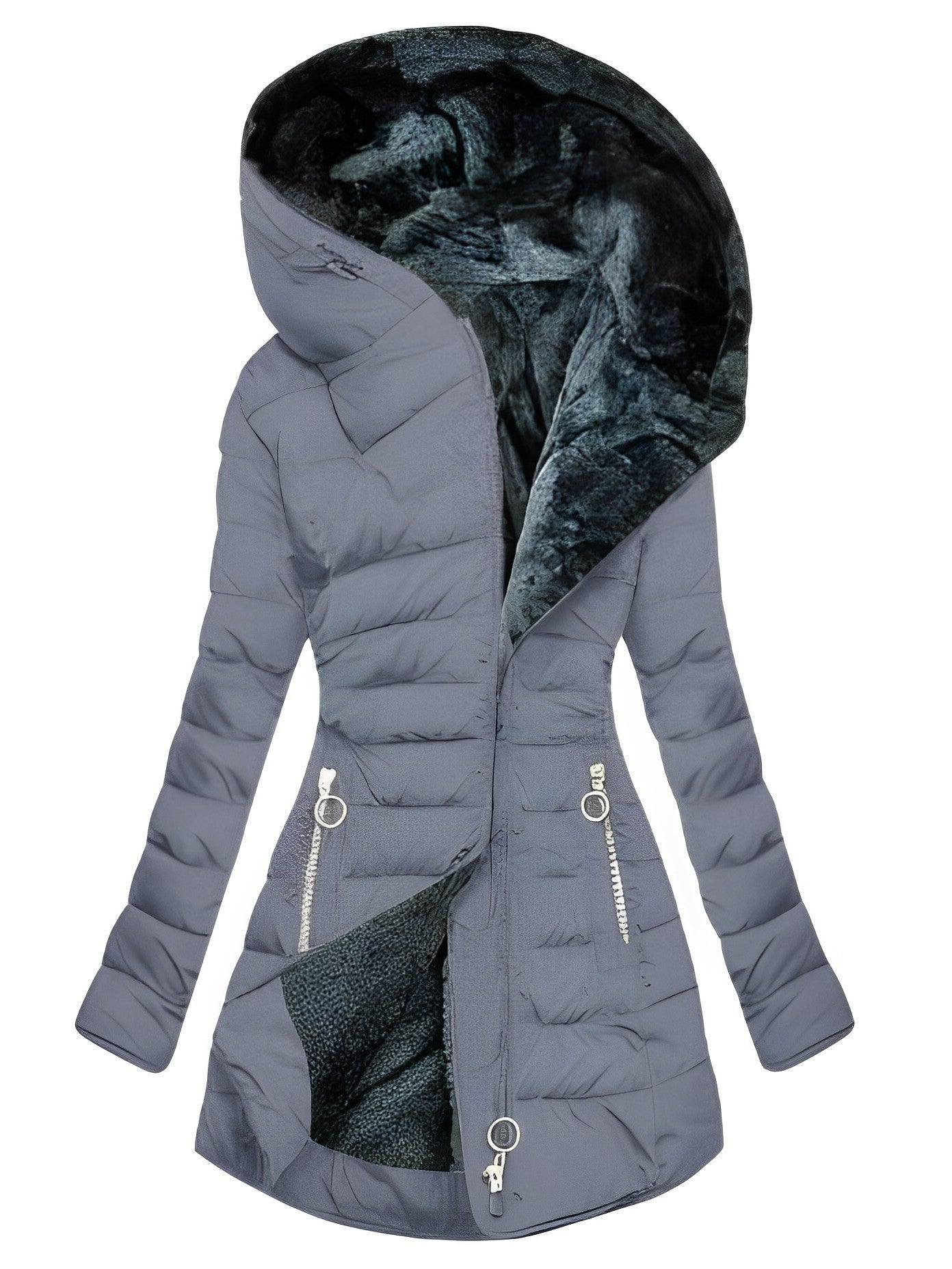 Valenzora | Warm plush jacket with zipper