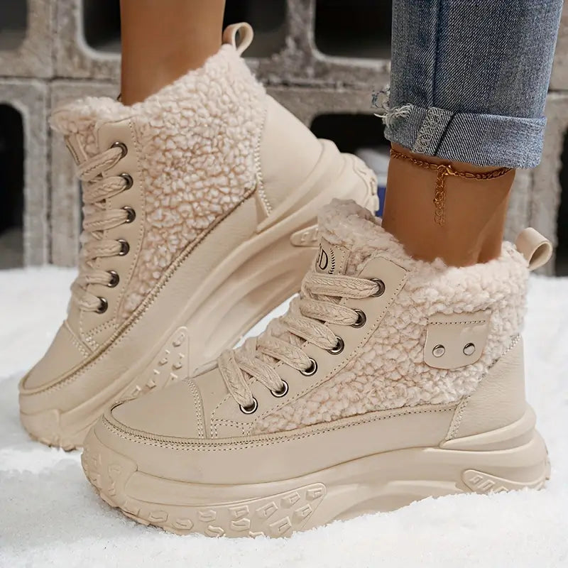 Valenzora – Wasserdichte Plüsch-Stiefeletten