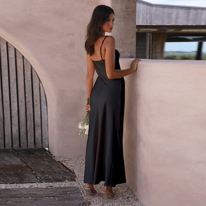 Valenzora | Summer Solid Color Split Dress for Women