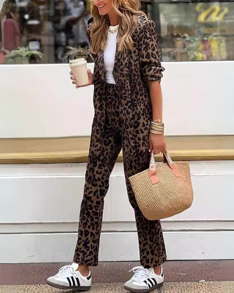 Valenzora | Elegantes Set mit Leopardenmuster