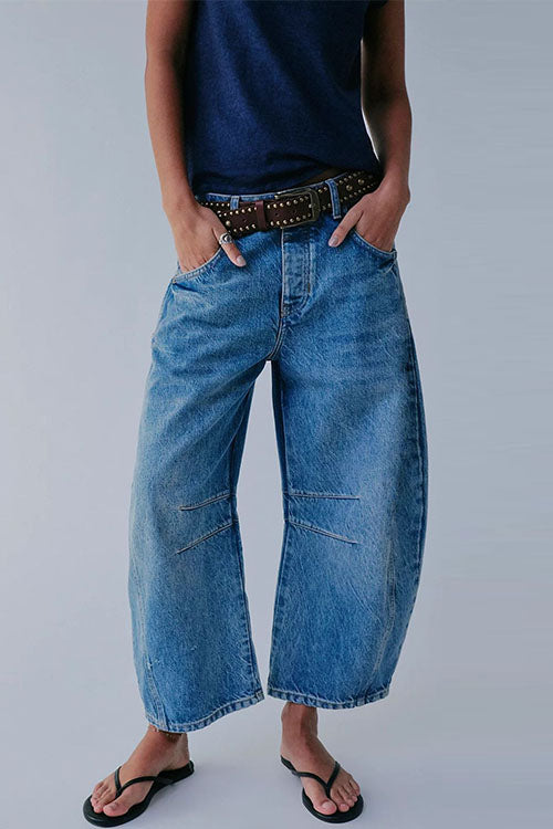 Valenzora | Rosiedress Mid Rise Barrel Leg Jeans