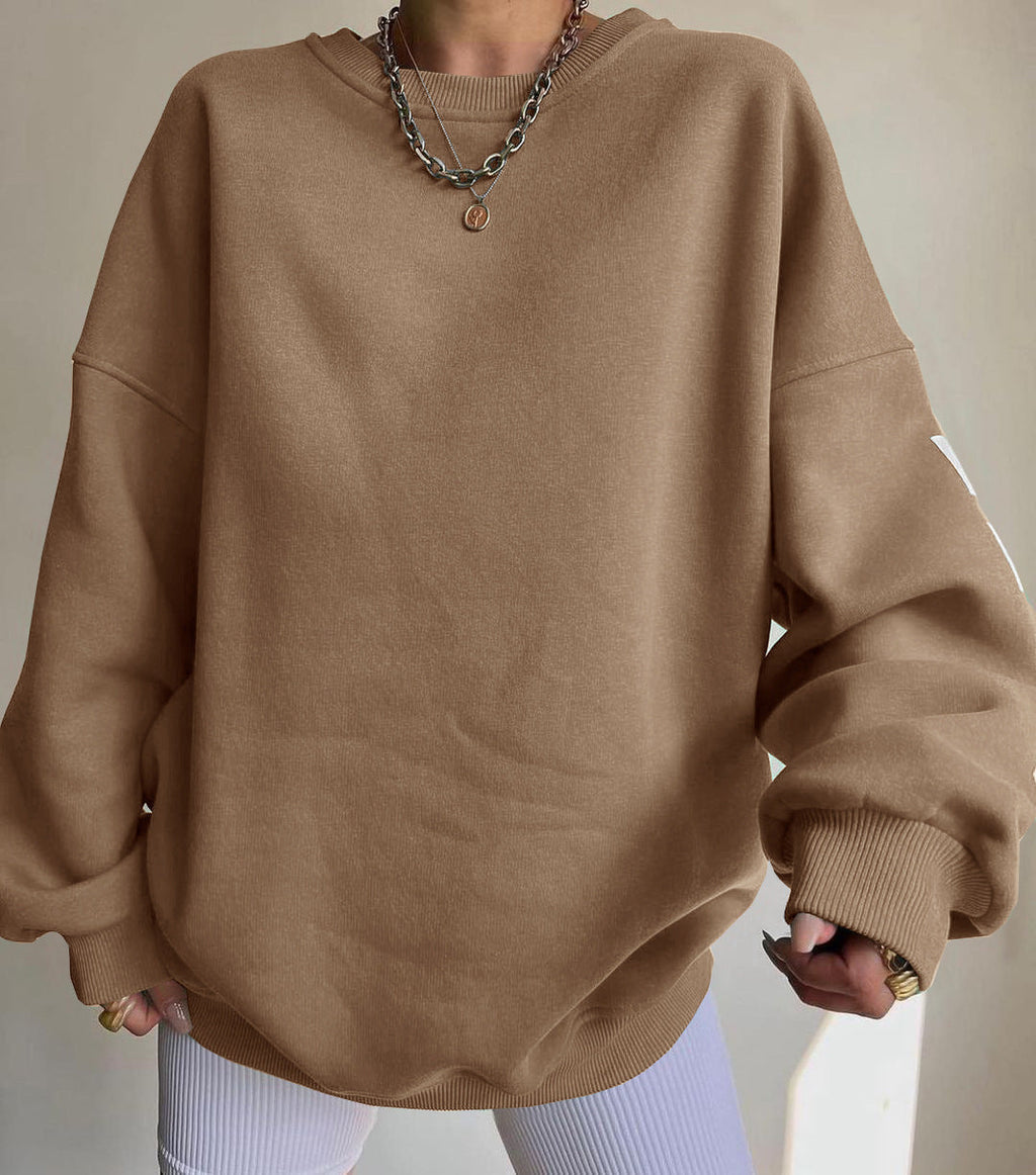 Valenzora | Oversized Langarm-Kapuzenpullover
