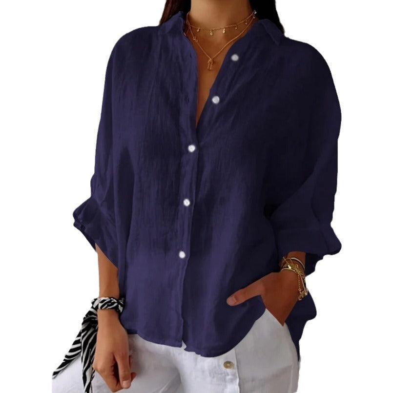 Valenzora | Fashionable top made of cotton and linen