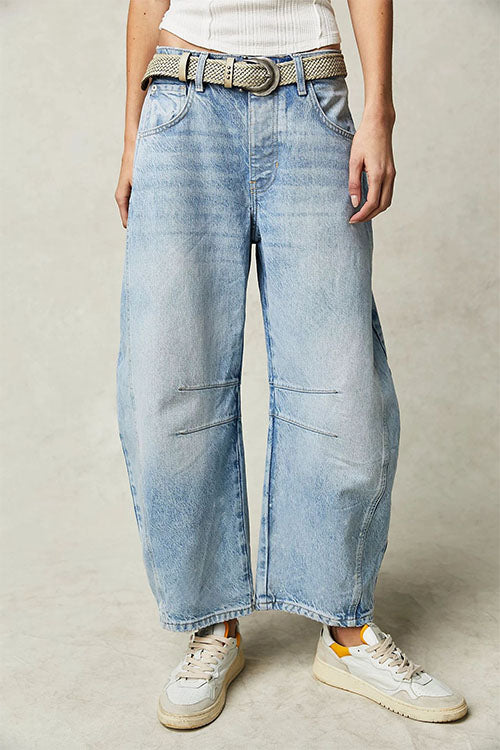Valenzora | Rosiedress Mid Rise Barrel Leg Jeans