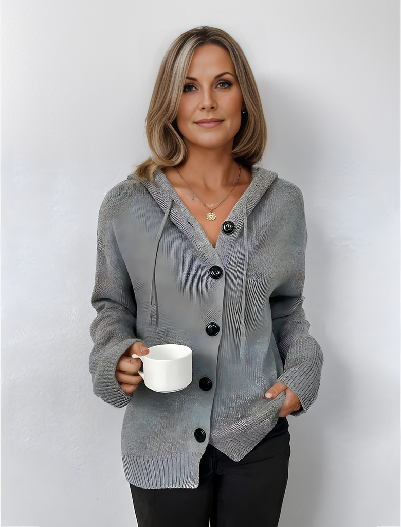 Valenzora Hoodie | Warme, bequeme Damenweste mit Kapuze