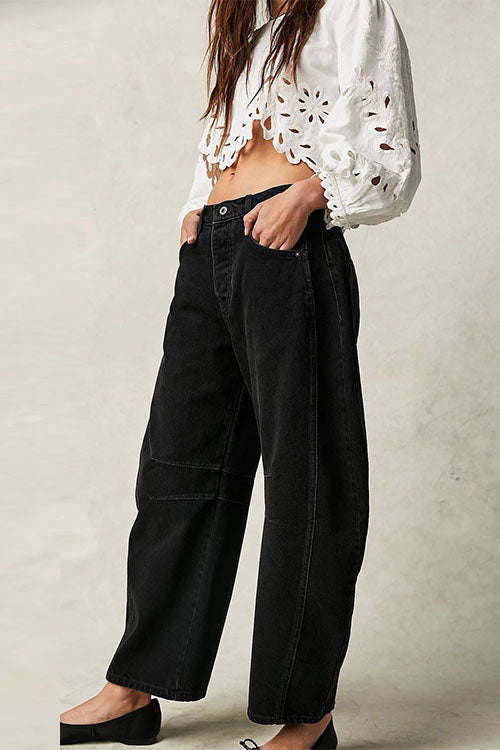 Valenzora | Rosiedress Mid Rise Barrel Leg Jeans