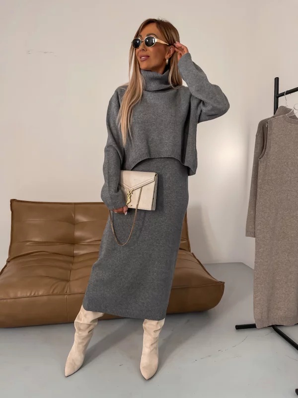 Valenzora - Warm dress - Turtleneck sweater