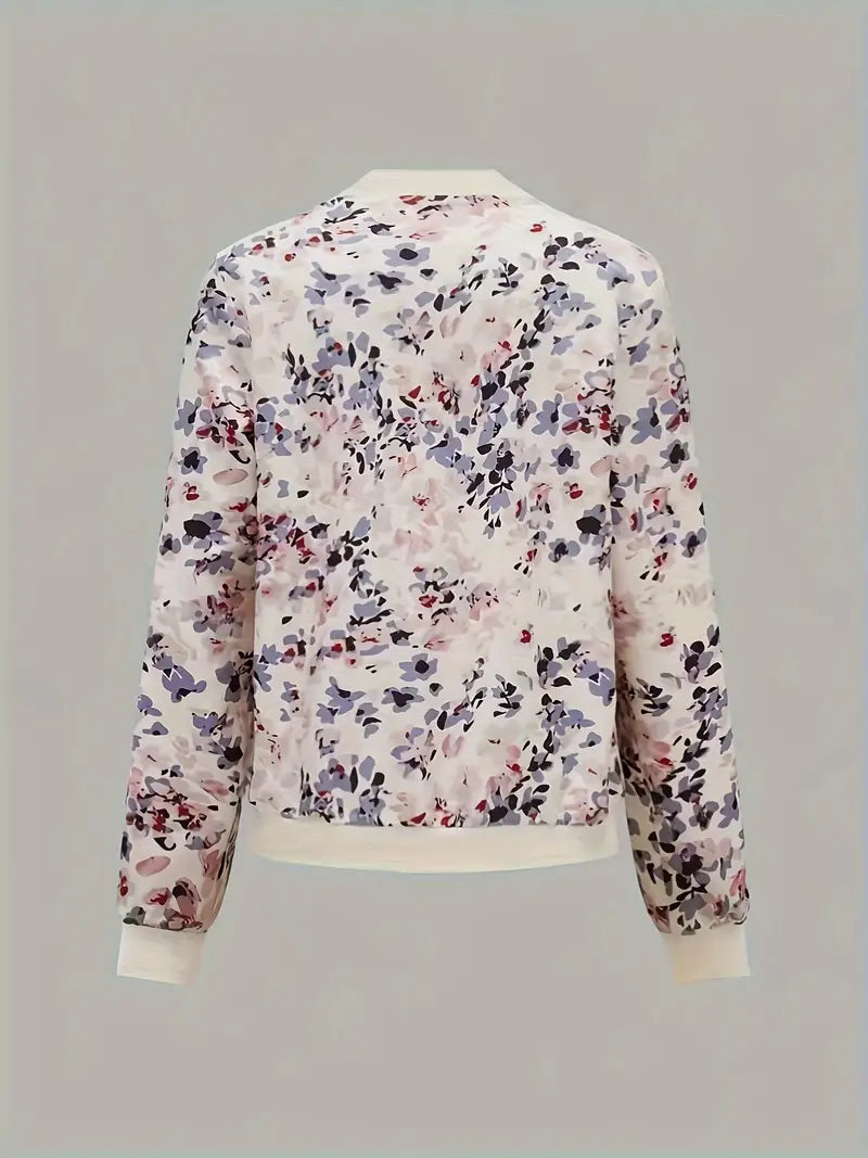 Valenzora | Bomberjacke mit Blumenmuster