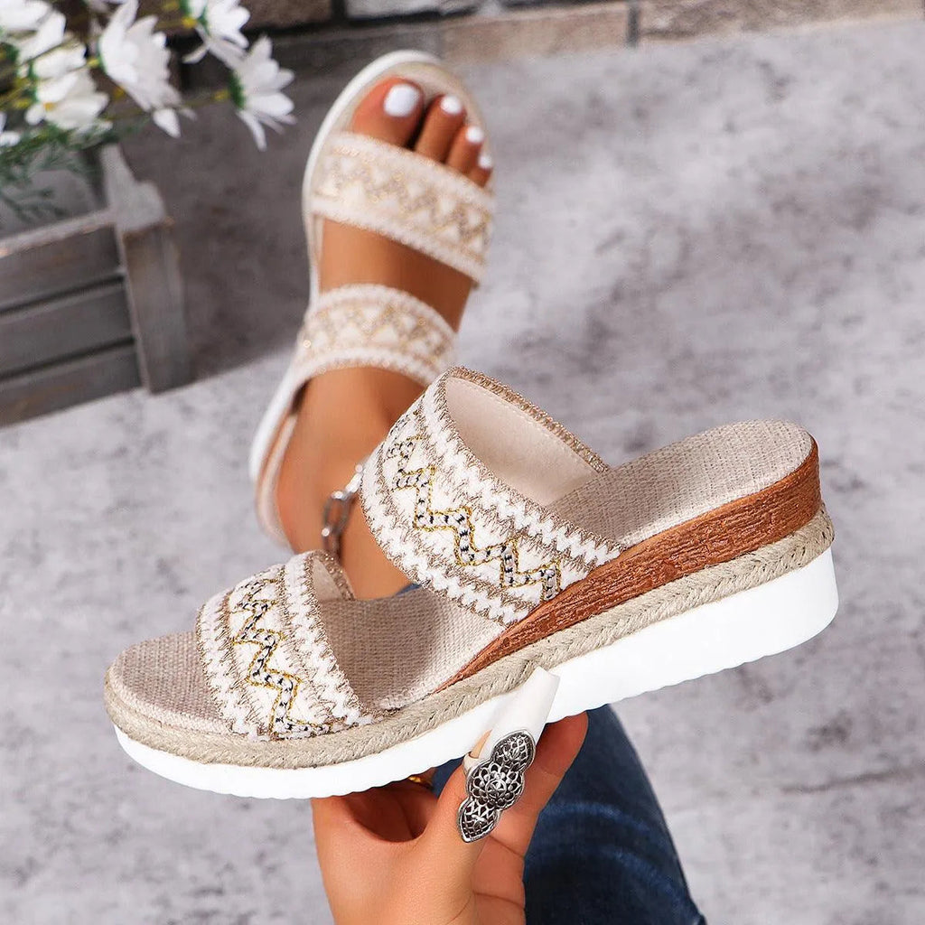 Valenzora | Sommersandalen mit Leinensohle