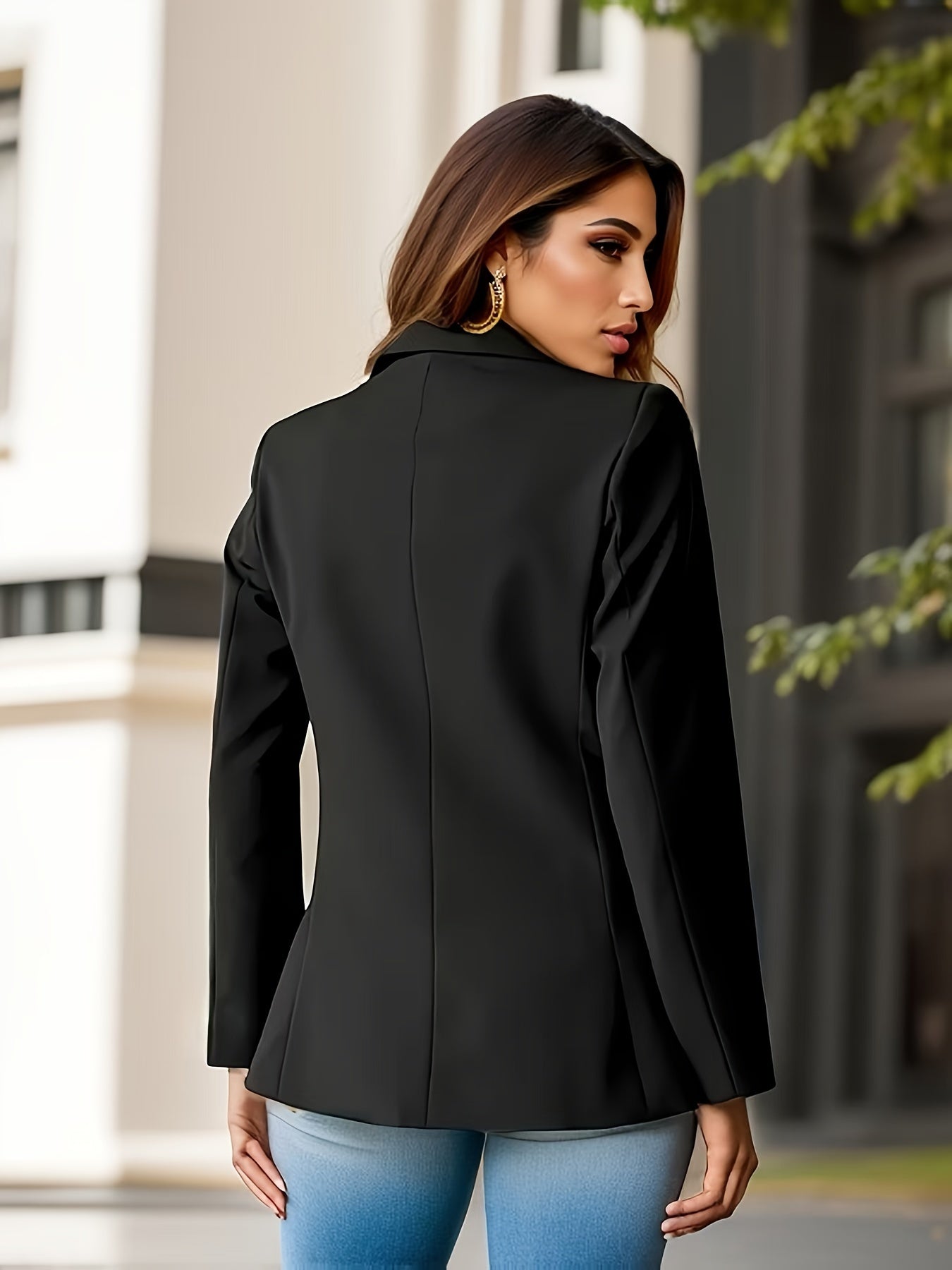 Valenzora | Stylish Autumn Classic Business Blazers with Side Pockets for Women