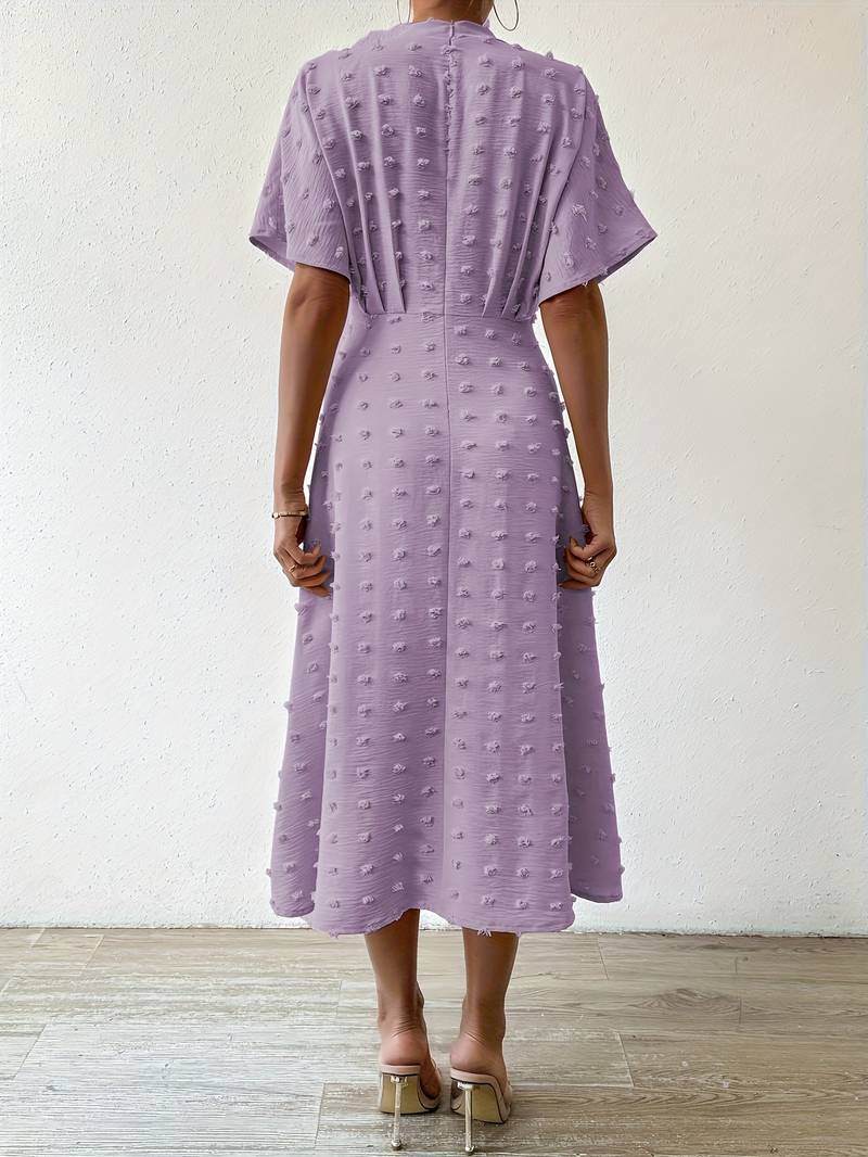 Valenzora | Midikleid mit Rüschen und Swiss Dots