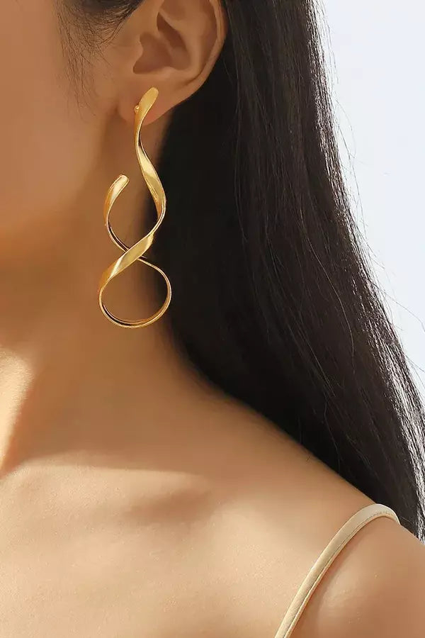 Valenzora | Schlanke Spiral-Ohrringe mit modernem Design für Damen