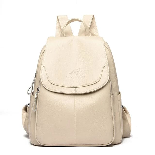 Valenzora | Anti-theft leather backpack for stylish women