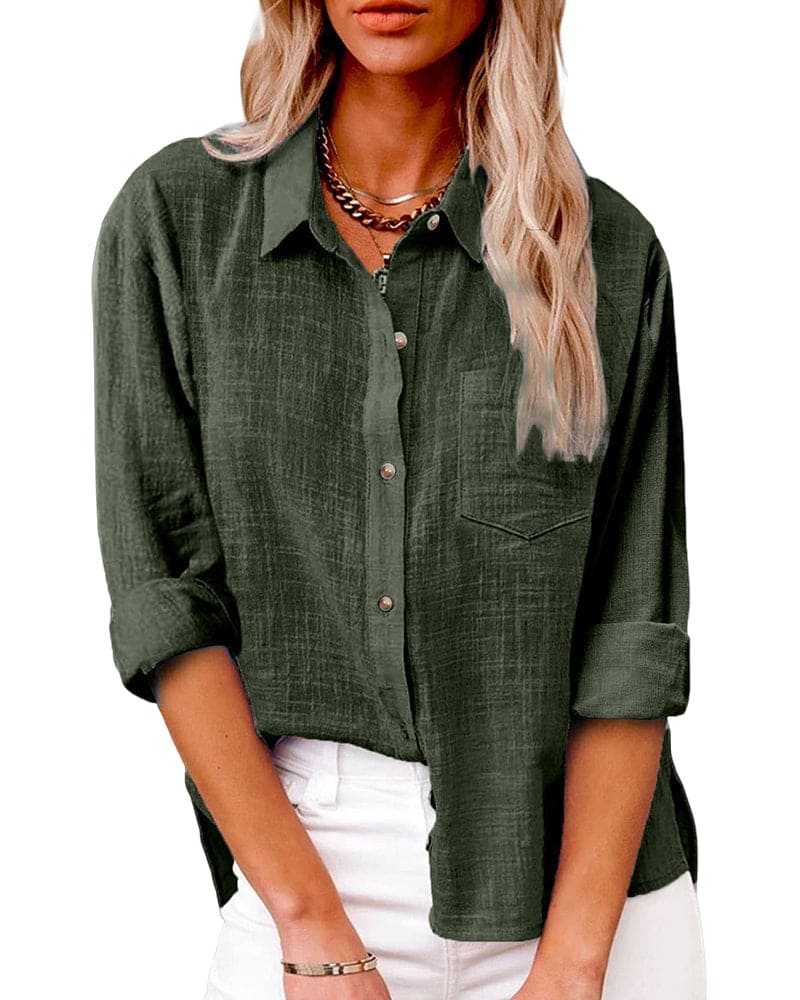 Valenzora | Bluse aus Baumwollleinen