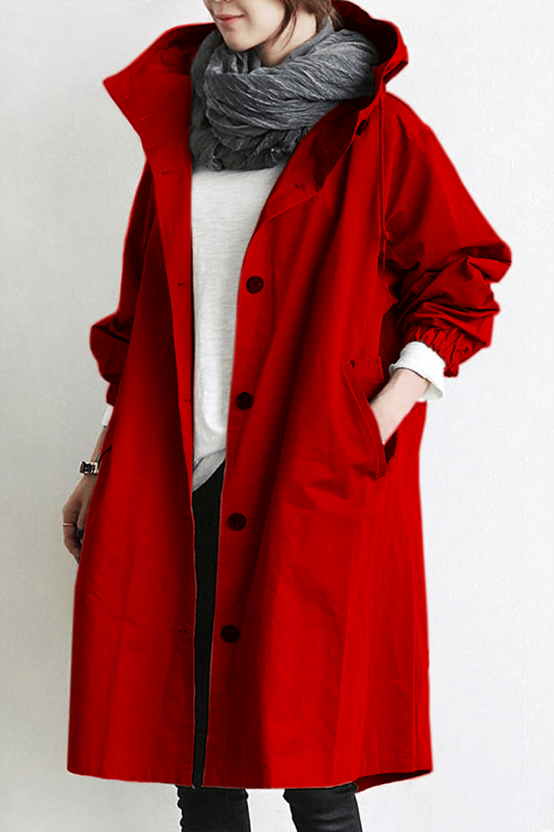 Valenzora | Damen Trenchcoat mit Kapuze