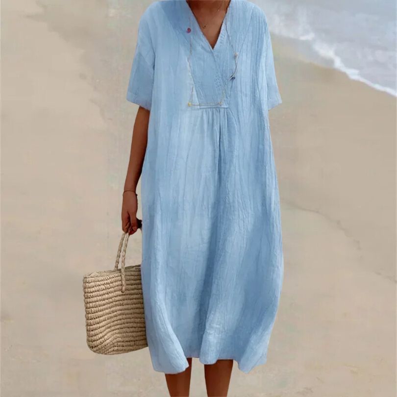 Valenzora | Bequemes Leinenkleid