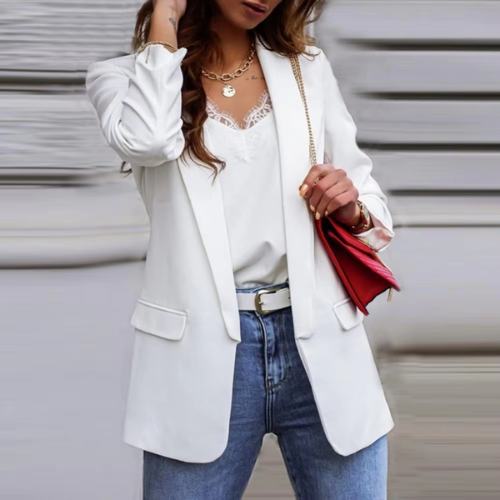 Valenzora | Elegante Damenblazer mit Ein-Knopf-Verschluss, ideal fürs Büro