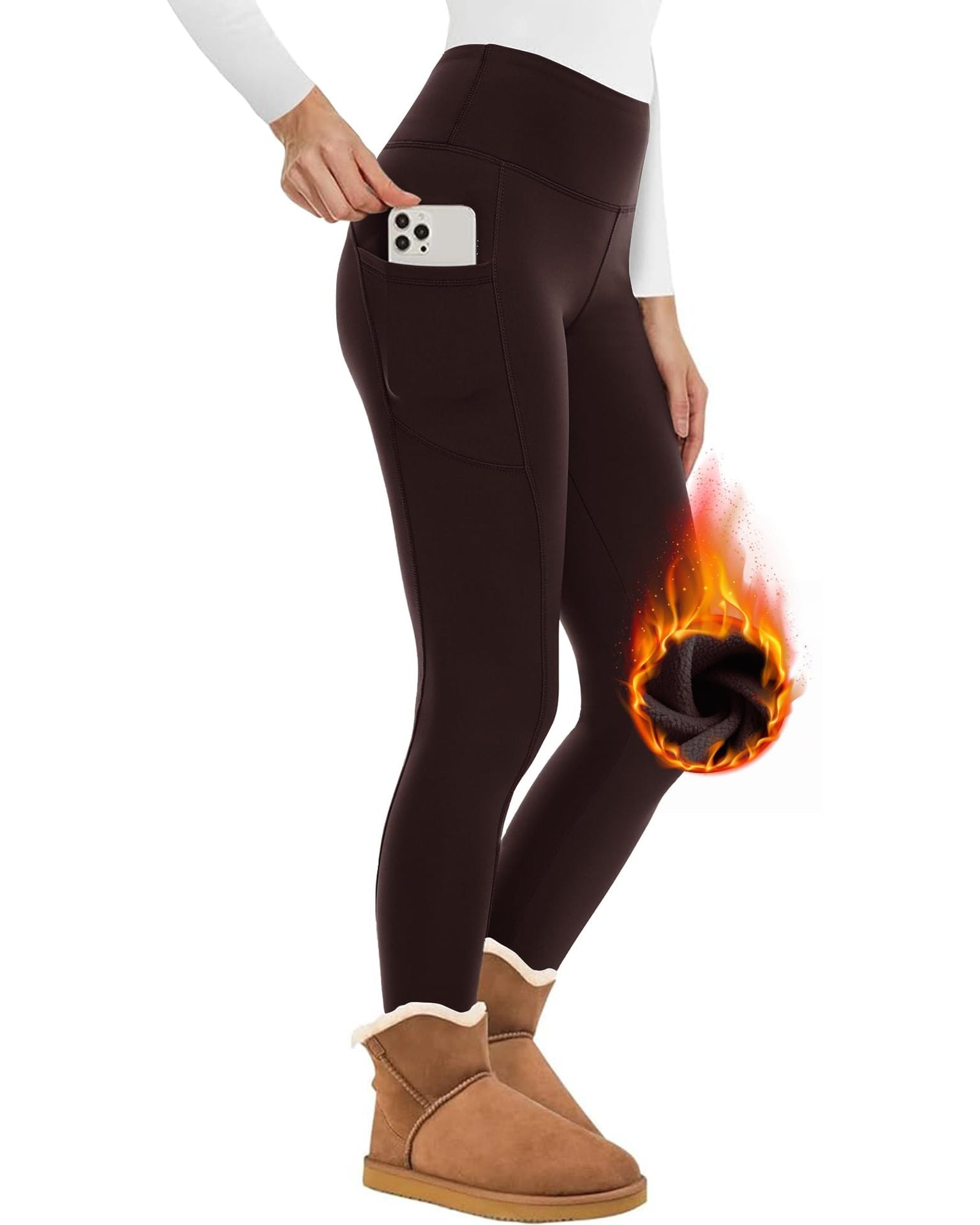 Valenzora | Beautiful fitted fleece wool leggings