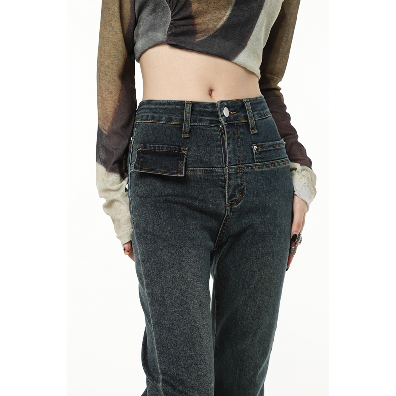 Valenzora | Schwarze Vintage-Jeans für Damen
