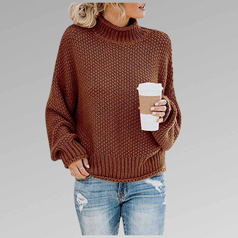 Valenzora - Women's cozy knitted turtleneck sweater