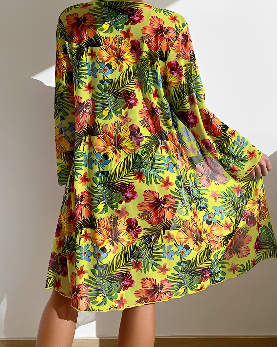 Valenzora | High-waisted Bikini-Set mit Tropen-Print für Damen