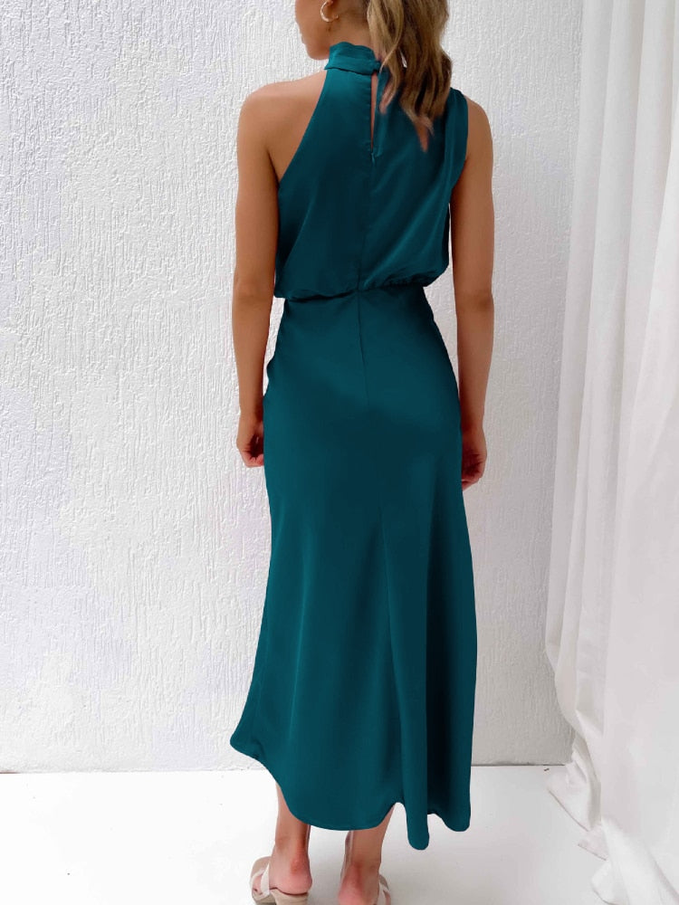 Valenzora | Seidenkleid mit gesprenkeltem Design für Damen