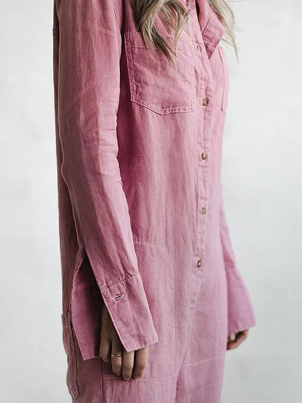 Valenzora | Bequemer Overall mit Taillengürtel