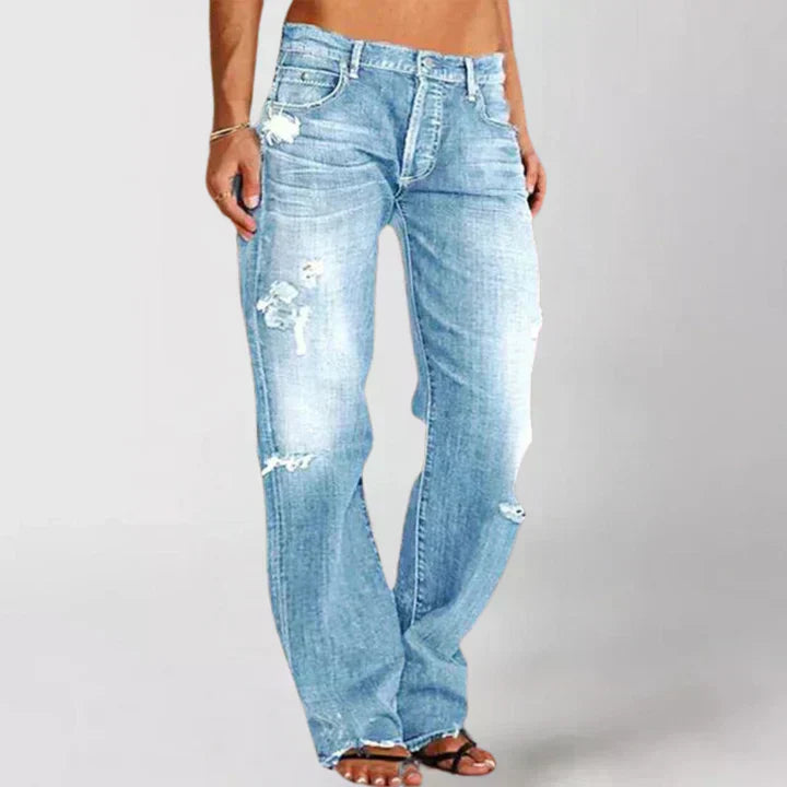 Valenzora | Loose-fitting wide-leg jeans for women