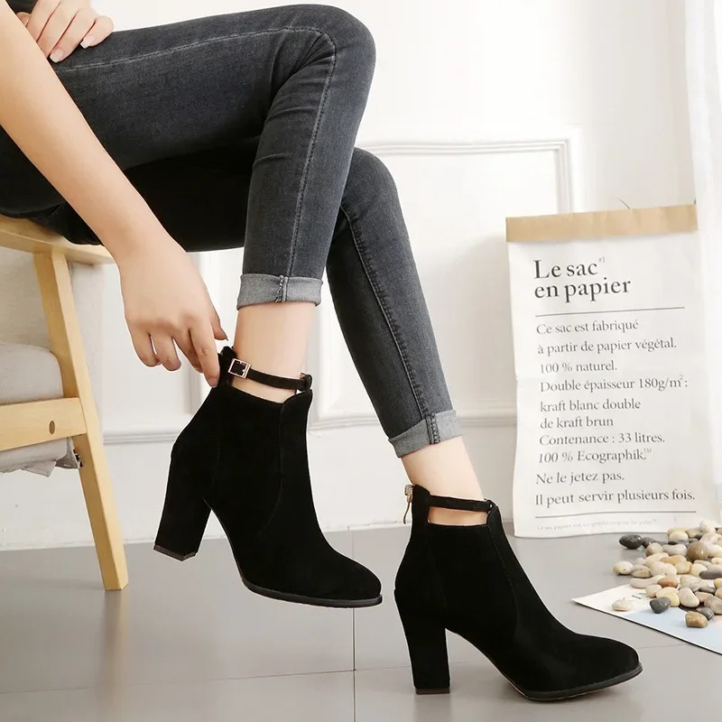 Valenzora | High block heel boots for women