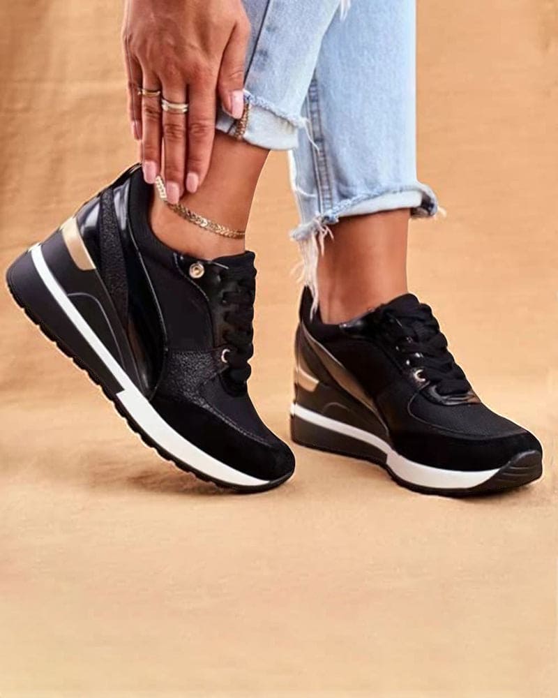 Valenzora | Plateau-Sneaker mit Pailletten