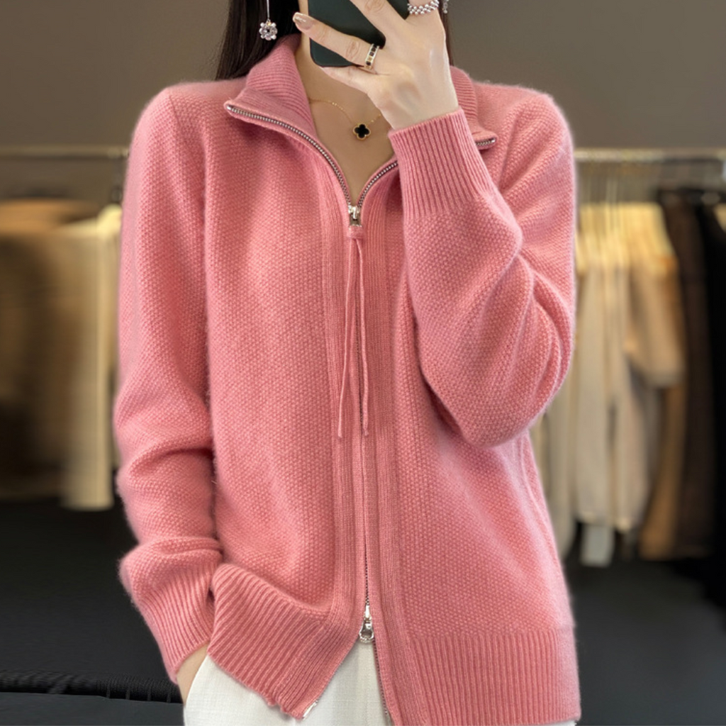 Valenzora | Elegant and comfortable zip-up cardigan