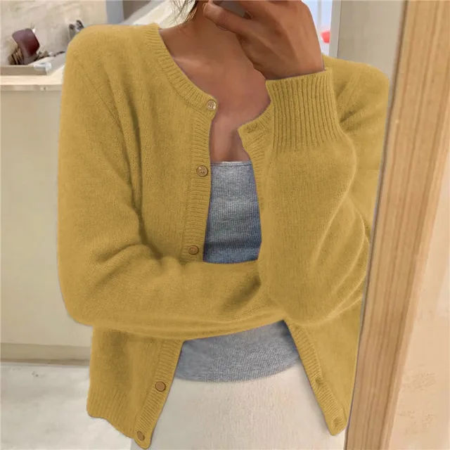Valenzora | Solid-color knit women's jacket for comfort