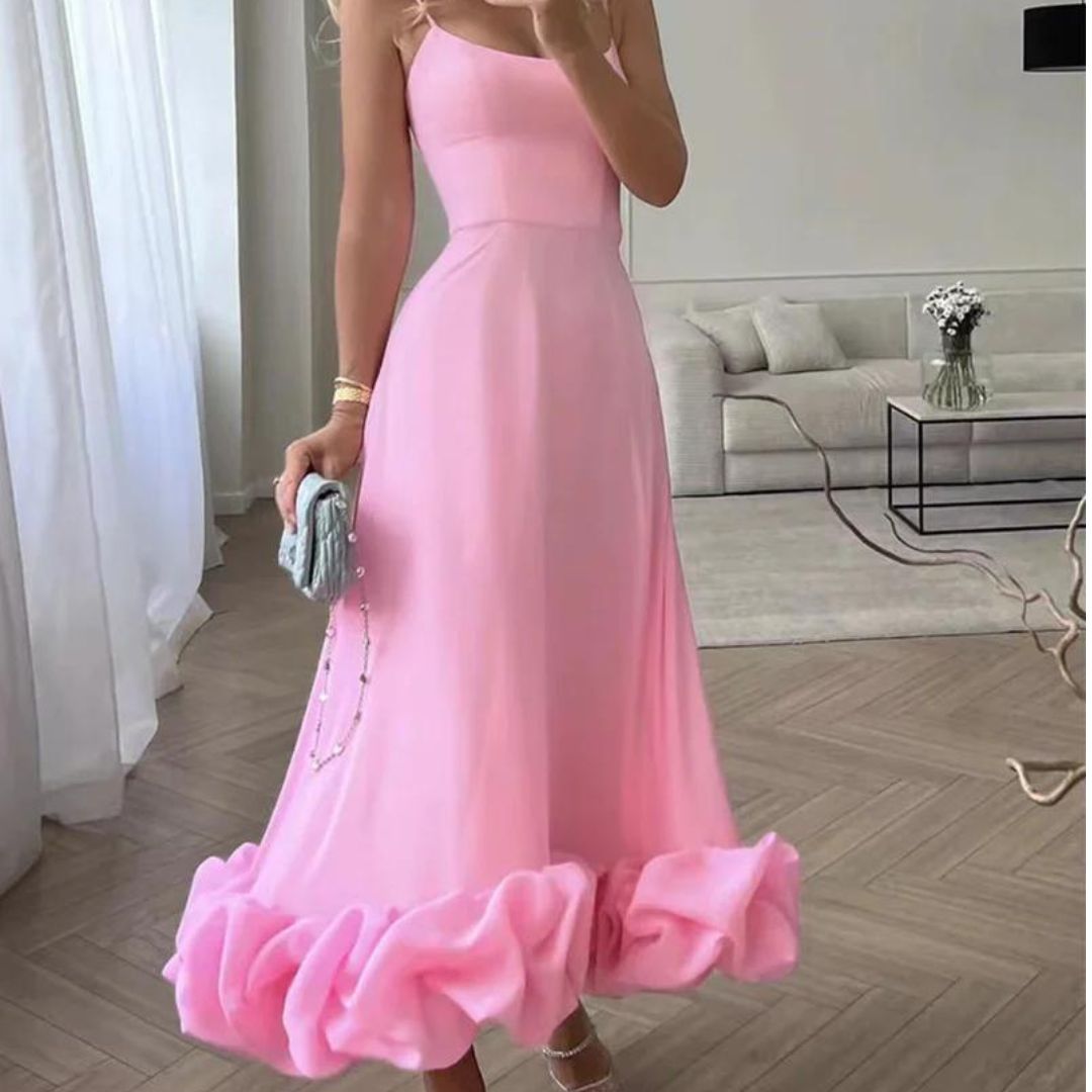 Valenzora | Gerafftes Bustier-Midikleid