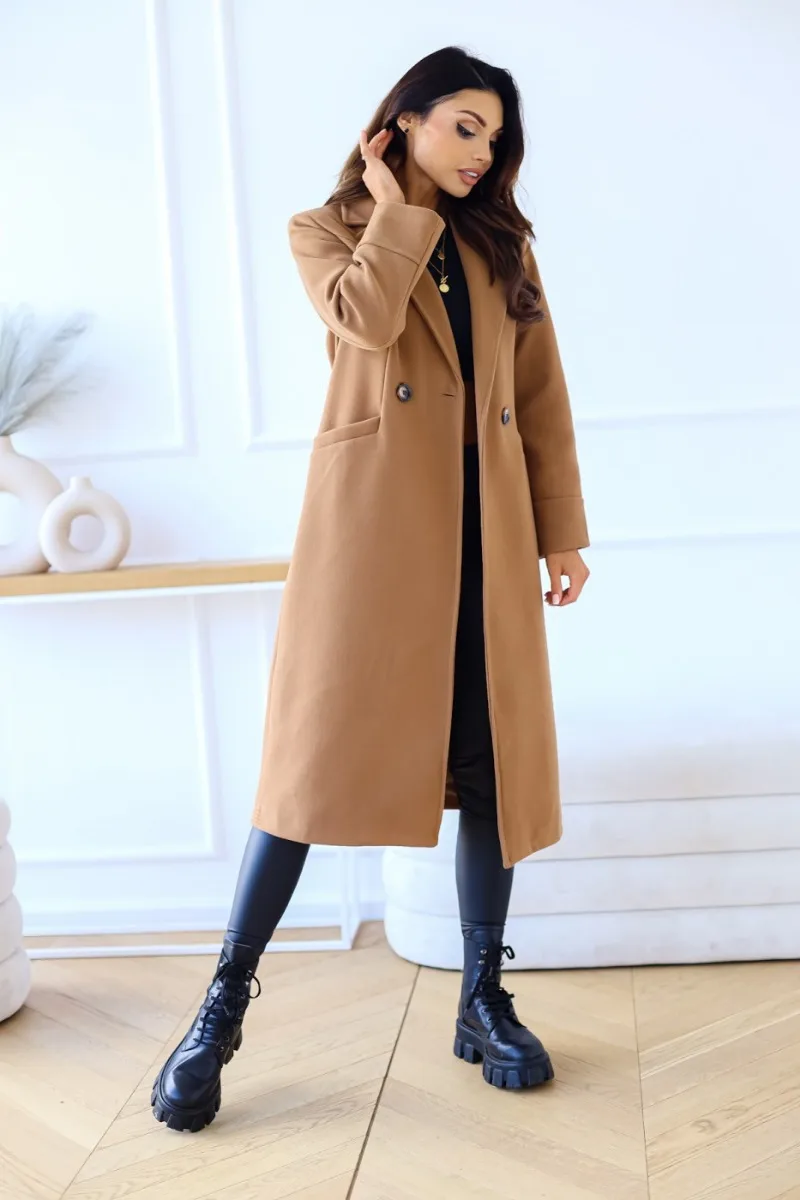 Valenzora | Klassischer langer Trenchcoat mit