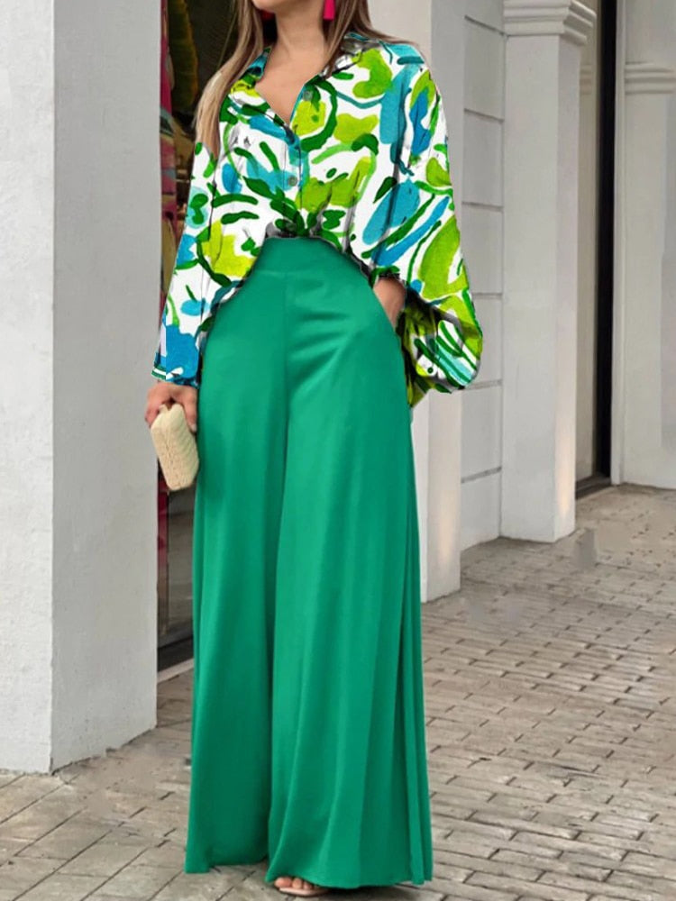 Valenzora Damenanzug | Eleganter 2-teiliger Damenanzug mit luxuriösem Print