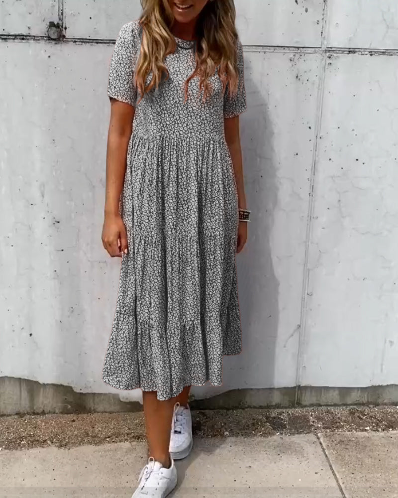 Valenzora | Short-sleeved floral dress