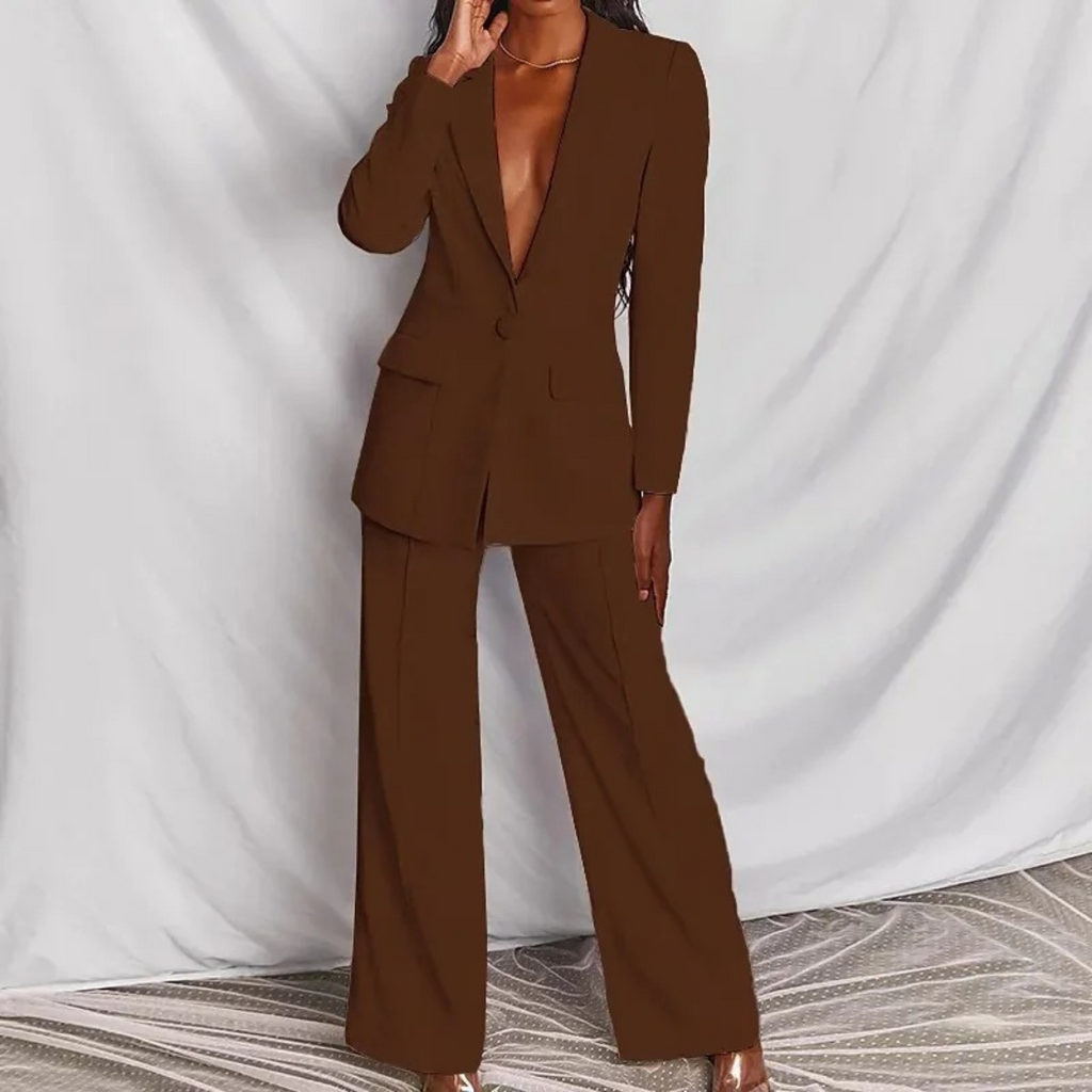 Valenzora | Long-sleeved blazer and trousers set for women