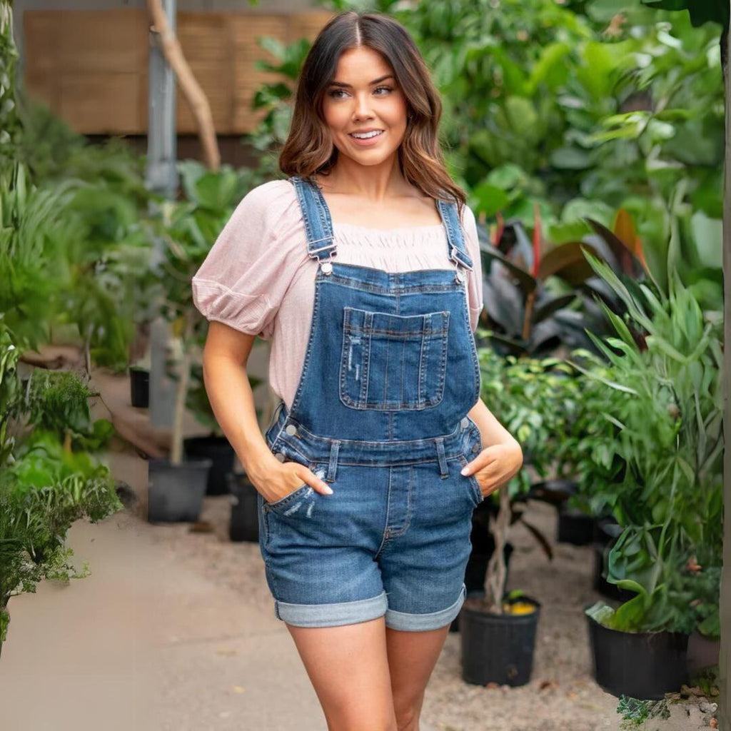 Valenzora | High-Waist-Denim-Shorts