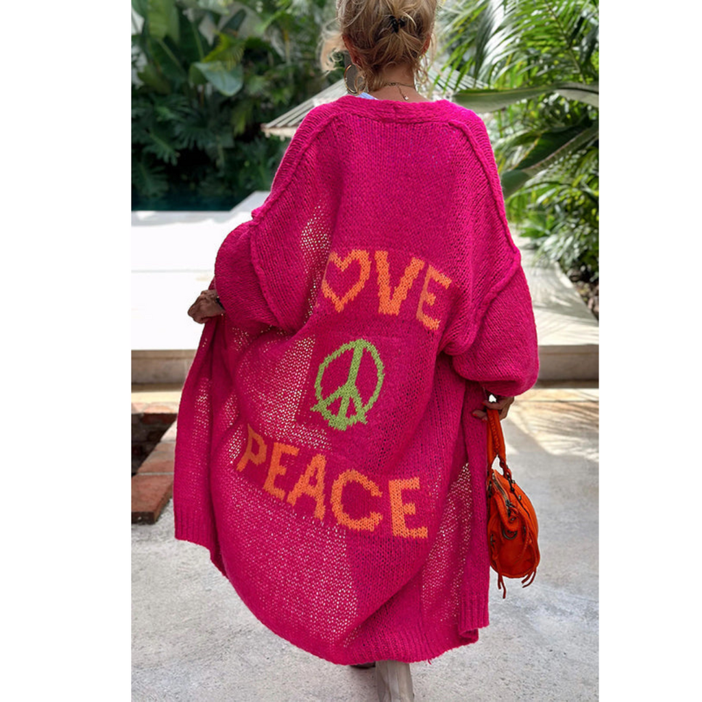 Valenzora peace cardigan - Ibiza
