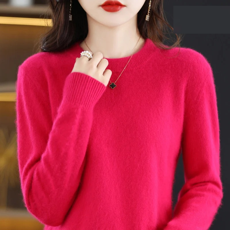 Valenzora | Women's Cashmere Sweater, Luxurious Round Neck, Soft & Fashionable