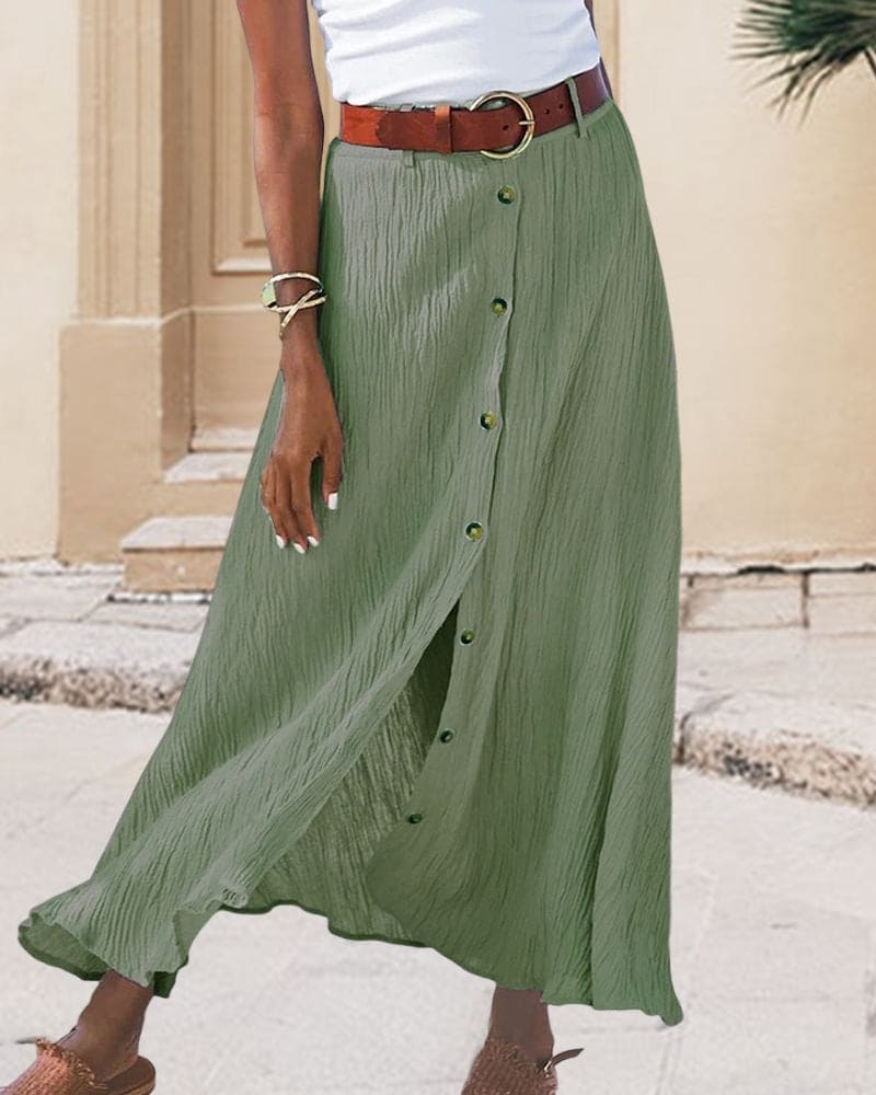 Valenzora | Long skirt with buttons