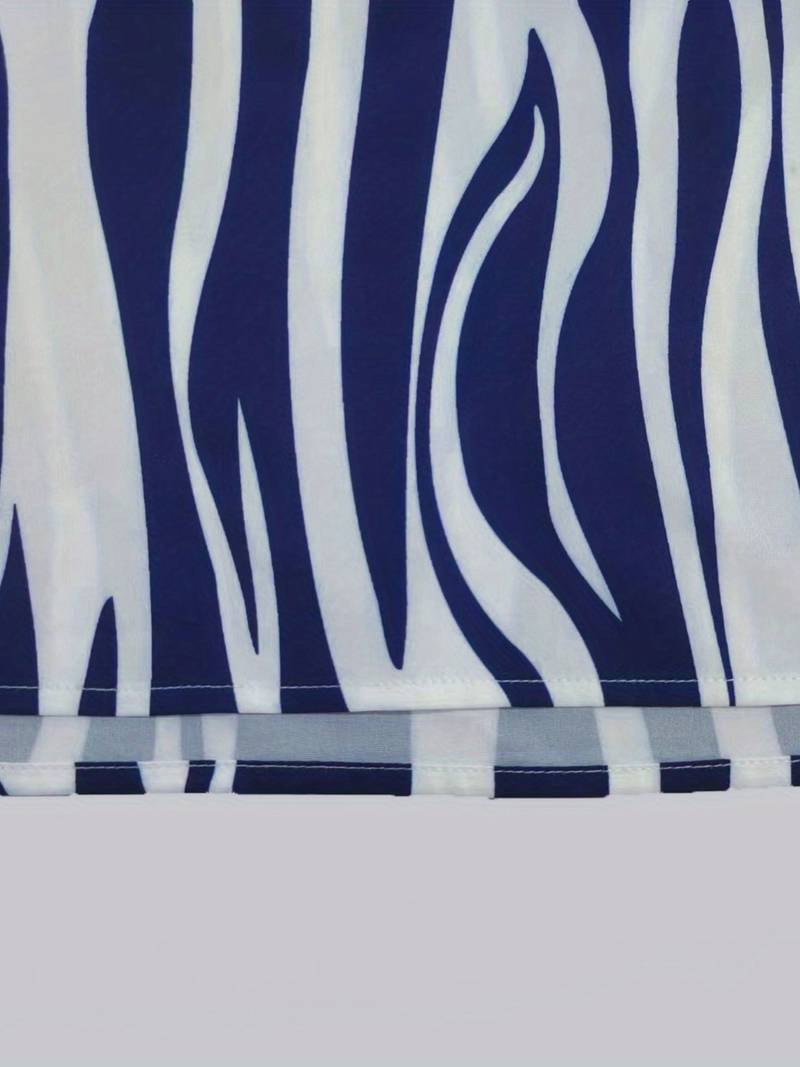 Valenzora | Striking striped sleeveless dress
